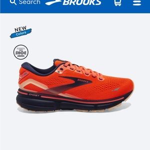 Brooks Ghost 15 Women’s Running Shoes - Coral and Navy - Size 7.5